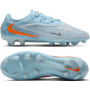 Nike Phantom 6 Low Elite Gras Voetbalschoenen (FG) Lichtblauw Oranje Zilvergrijs