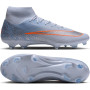 Nike Mercurial Superfly 11 Academy Gras / Kunstgras Voetbalschoenen (MG) Lichtblauw Oranje Zilvergrijs