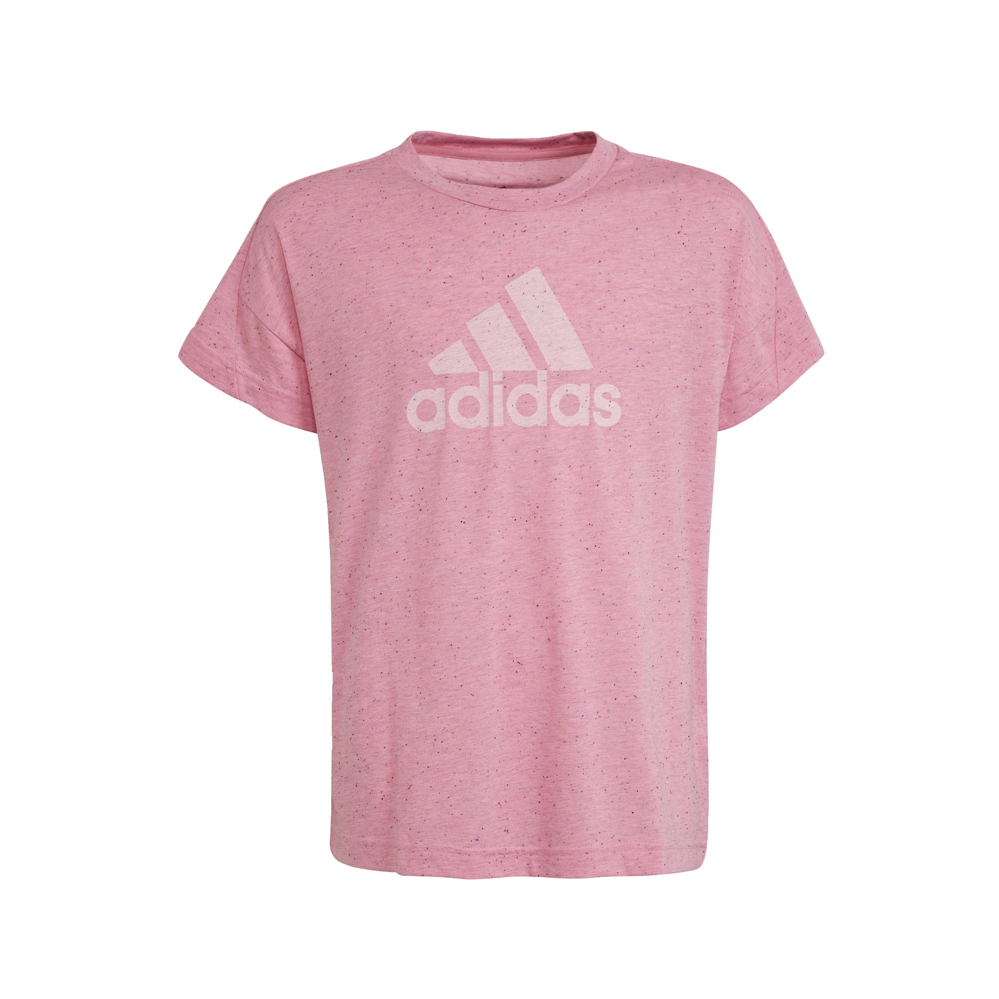 adidas Future Icons Cotton Loose Badge of Sport T-shirt Kids Roze