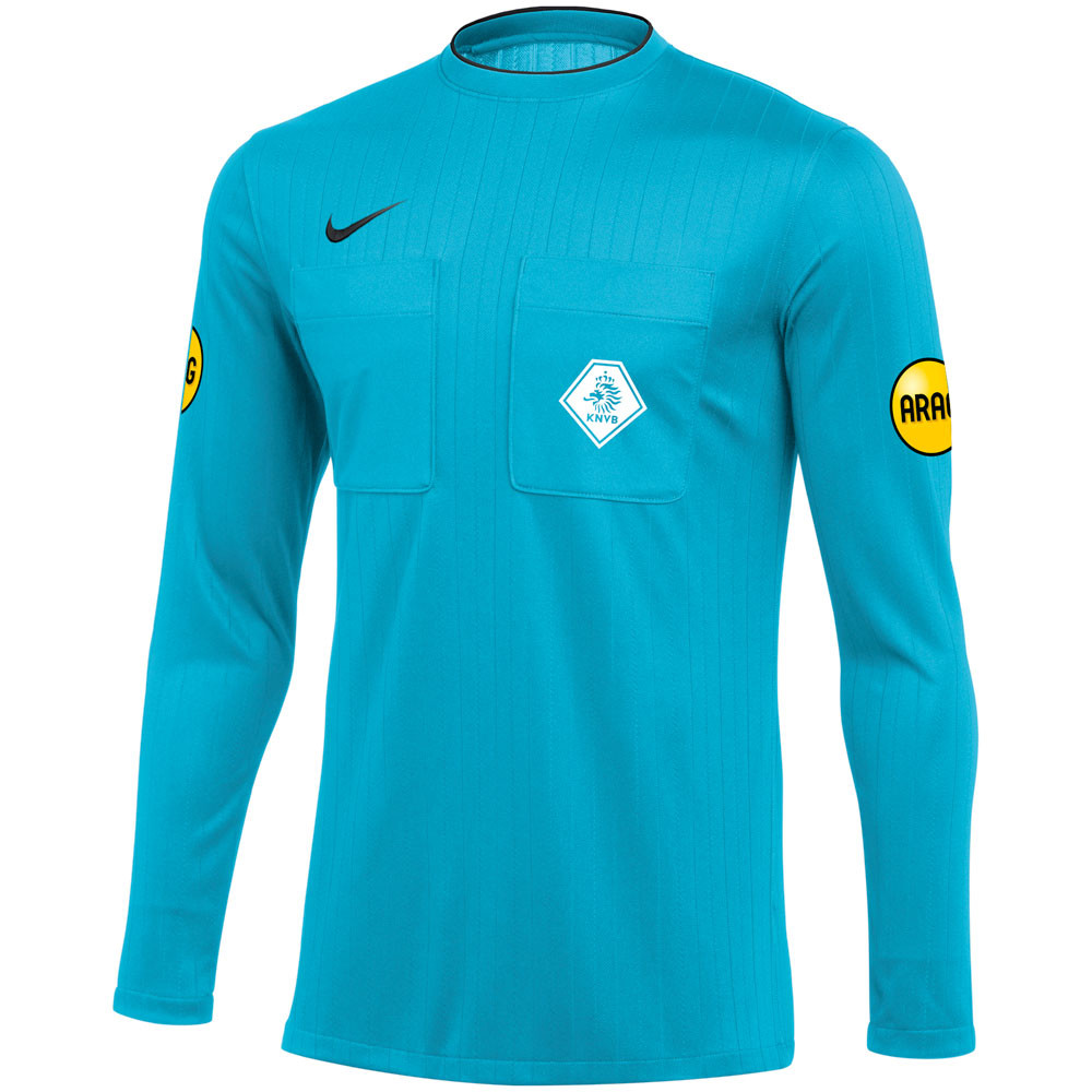 Nike Dri-Fit 2018 Referee Jersey Football Soccer Shirt Camiseta Yellow KNVB  sz L