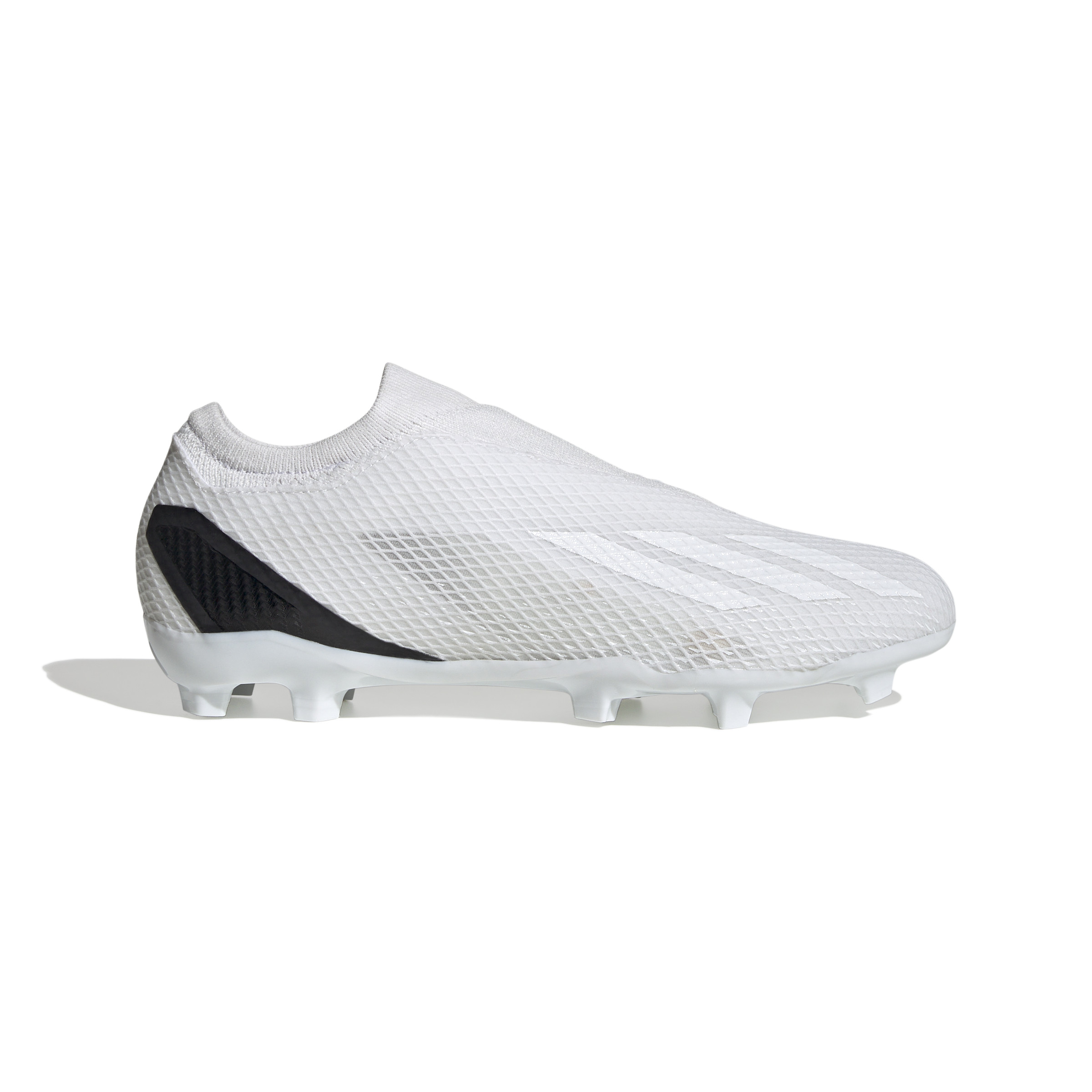 jongen Beheer Inspiratie adidas X Speedportal.3 Veterloze Gras Voetbalschoenen (FG) Wit Zwart