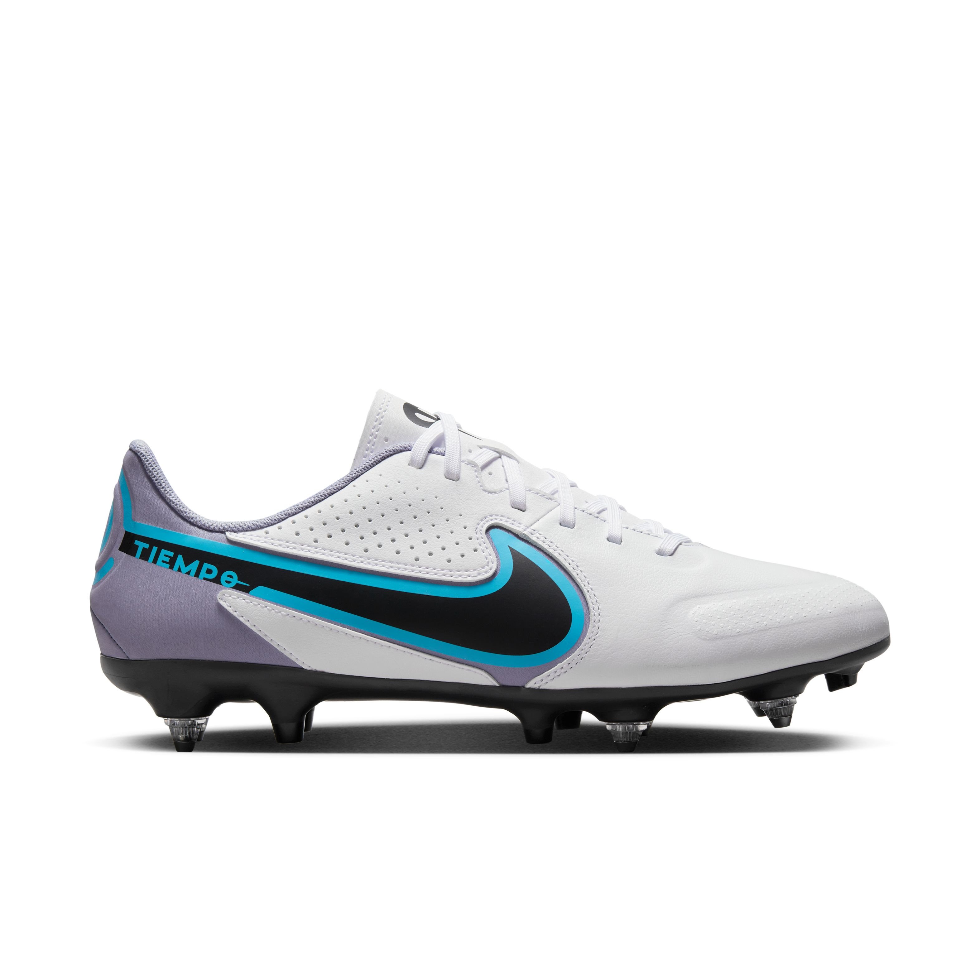 Nike Tiempo 9 Academy Iron Stud Football Shoes (SG) Anti-Clog White Blue Black Pink - KNVBshop.nl