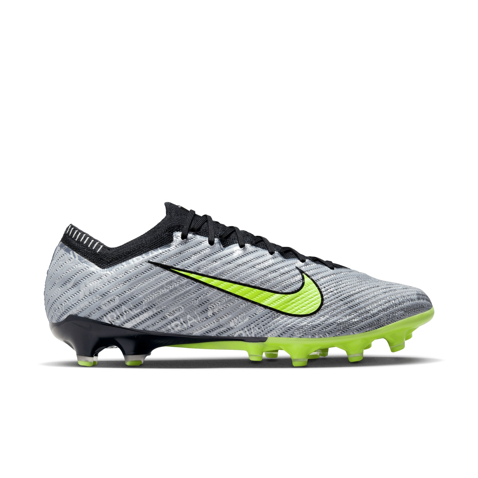 Nike Zoom Mercurial Vapor 15 Elite XXV Artificial Grass Football Shoes (AG)  Silver Bright Yellow Black 
