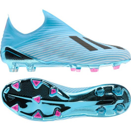 adidas X 19+ Gras Voetbalschoenen (FG) Lichtblauw Wit Zwart