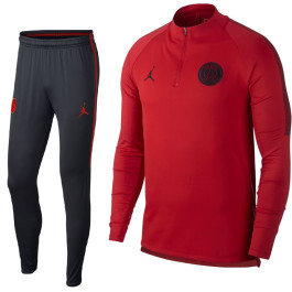 Nike Paris Saint Germain Champions League Trainingspak 2018-2019 Rood Zwart