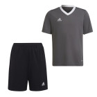 adidas Entrada 22 Training Set Kids Dark Grey Black White