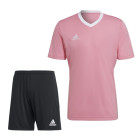 adidas Entrada 22 Trainingsset Roze Zwart Wit