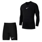 Nike Dri-Fit Park Trainingsset Lange Mouwen Zwart Wit