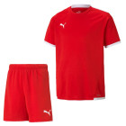 PUMA TeamLiga Training Set Kids Red White