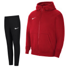 Nike Park 20 Fleece Full-Zip Tracksuit Kids Red Black