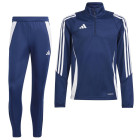 adidas Tiro 24 Tracksuit 1/4-Zip Kids Dark Blue White