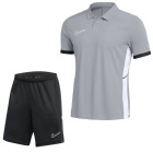 Nike Academy 25 Polo Training Set Grey Black White
