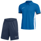 Nike Academy 25 Polo Training Set Kids Blue Dark Blue White
