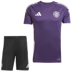 adidas Manchester United Trainingsset 2025-2026 Paars Zwart Wit