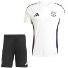 adidas Manchester United Training Set 2025-2026 White Black Purple