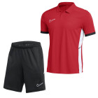 Nike Academy 25 Polo Training Set Kids Red Black