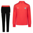 Cruyff Mellite Trainingspak 1/4-Zip Kids Rood Zwart