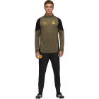 PUMA Borussia Dortmund Trainingspak 1/4-Zip 2025-2026 Olijfgroen Zwart