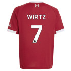 adidas Liverpool Wirtz 7 Thuisshirt 2025-2026 Kids