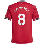 adidas Manchester United B.Fernandes 8 Home Shirt 2025-2026 Kids