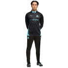 PUMA Olympique Marseille Trainingspak 1/4-Zip 2025-2026 Zwart Lichtblauw