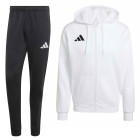 adidas Entrada 26 Sweatsuit Full-Zip Vest White Black