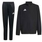 adidas Entrada 26 Full-Zip Kids Tracksuit Black White