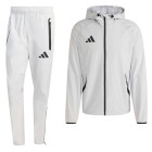 adidas Tiro Travel Windbreaker Tracksuit Grey Black