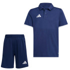 adidas Entrada 26 Polo Training Set Kids Dark Blue White