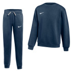 Nike Park 26 Fleece Crew Joggingpak Kids Donkerblauw Wit