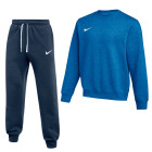Nike Park 26 Fleece Crew Jogging Suit Blue Dark Blue