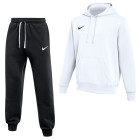 Nike Park 26 Fleece Pullover Hoodie Sweatsuit White Black