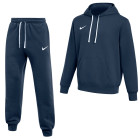 Nike Park 26 Fleece Pullover Hoodie Sweat Suit Dark Blue White