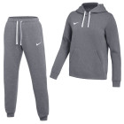 Nike Park 26 Fleece Pullover Hoodie Women's Jogging Suit Dark Grey White