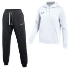 Nike Park 26 Fleece Pullover Hoodie Women's Jogging Suit White Black