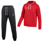 Nike Park 26 Fleece Pullover Hoodie Women's Jogging Suit Red Black