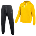 Nike Park 26 Fleece Pullover Hoodie Women's Jogging Suit Yellow Black