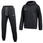 Nike Park 26 Fleece Pullover Hoodie Sweatsuit Kids Black White