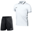 Nike Dri-FIT Park 26 Polo Trainingsset Kids Wit Zwart