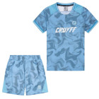 Cruyff Defense Summer Set Kids Blue Light Blue