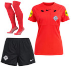 Nike KNVB Scheidsrechterstenue 2026-2028 Dames Felrood Zwart