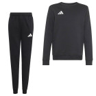 adidas Entrada 26 Crew Sweater Joggingpak Kids Zwart Wit