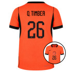 Nike Netherlands Q. Timber 26 Authentic Home Shirt 2026-2028 Kids