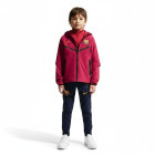 Nike FC Barcelona Tech Woven Tracksuit Hooded Full-Zip 2026-2027 Kids Red Dark Blue Yellow