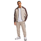 Under Armour Unstoppable Fleece Trainingspak Beige Bruin Zwart