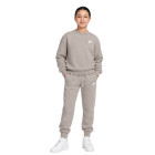 Nike Sportswear Club Fleece Crew Tracksuit Kids Light Beige White