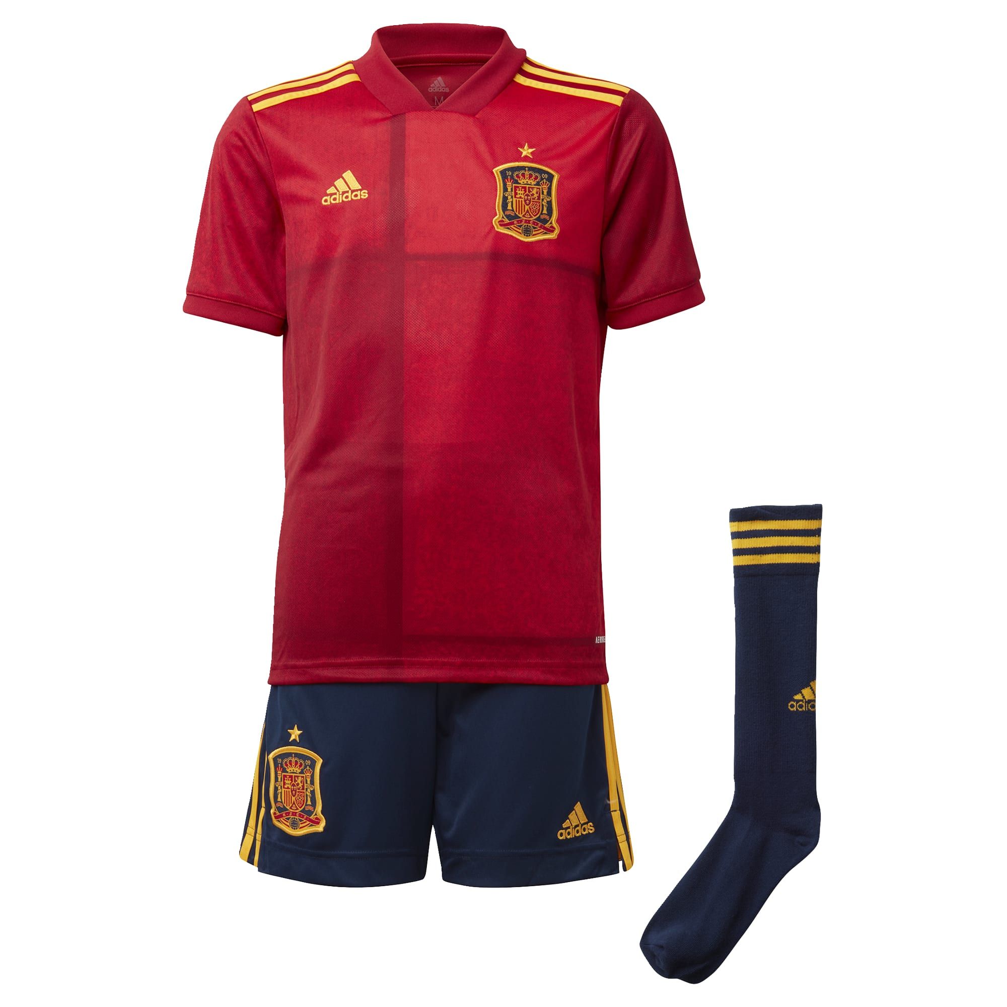 adidas Spanje Kids Thuistenue 2020-2021 Rood Blauw Geel