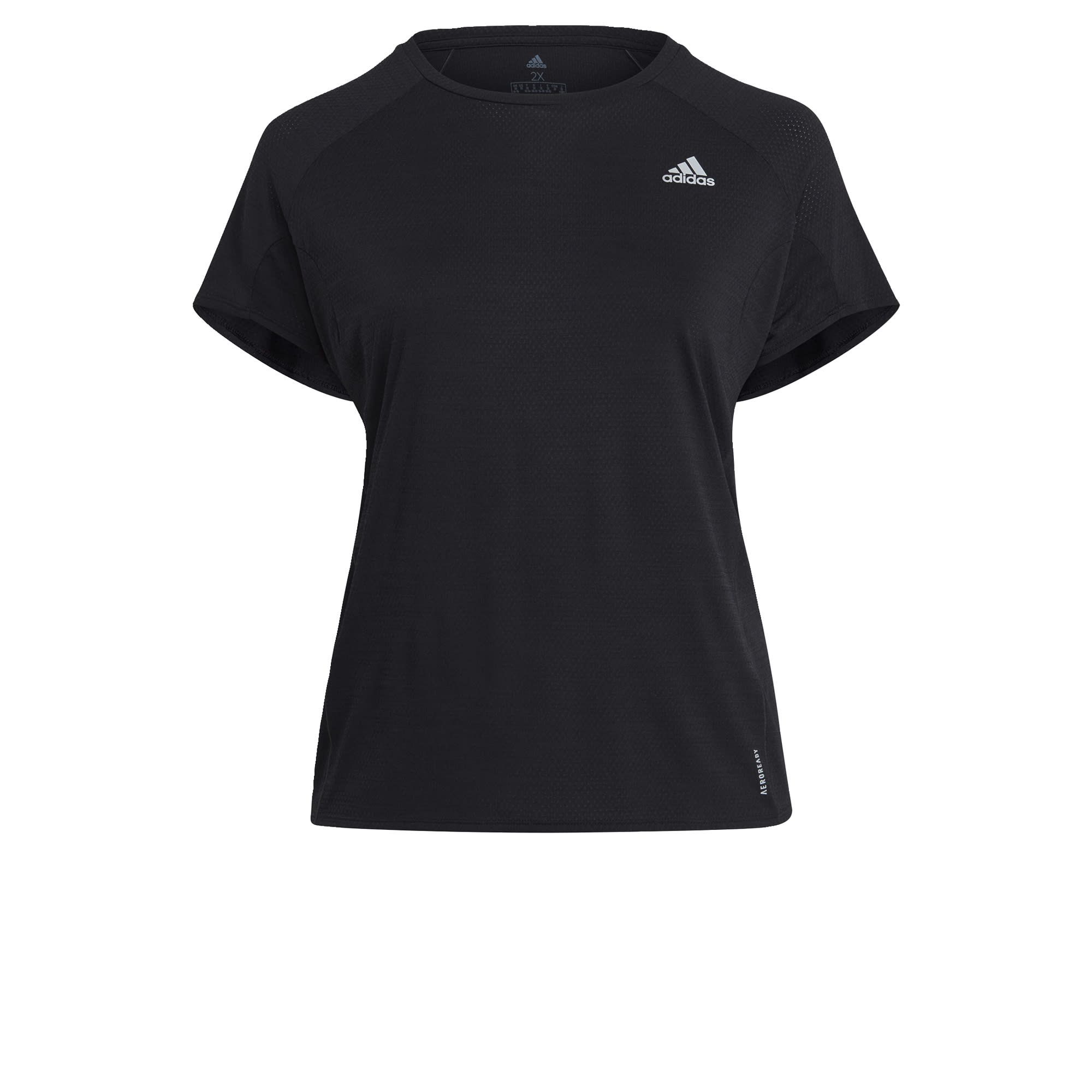 adidas Runner Trainingsshirt (Grote Maat) Dames Zwart