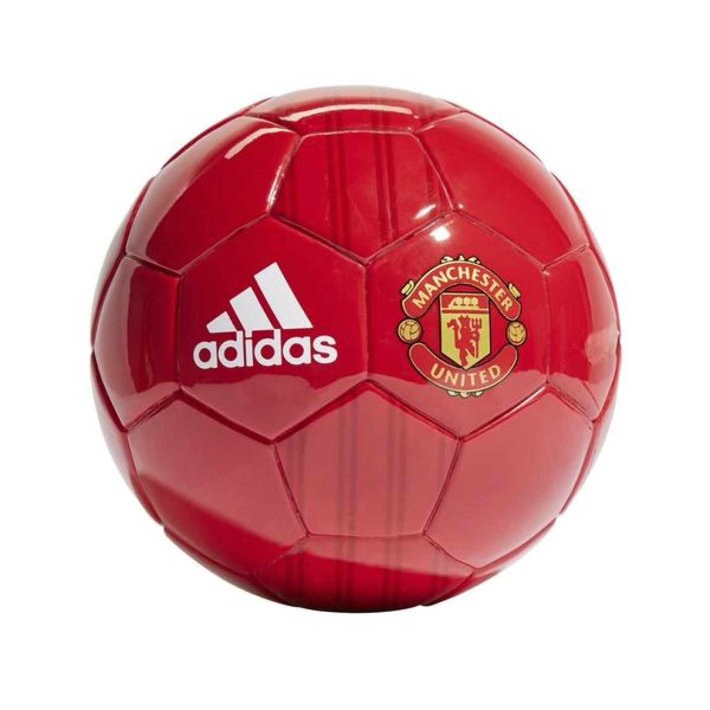 adidas Manchester United Mini Voetbal Maat 1 Rood Goud