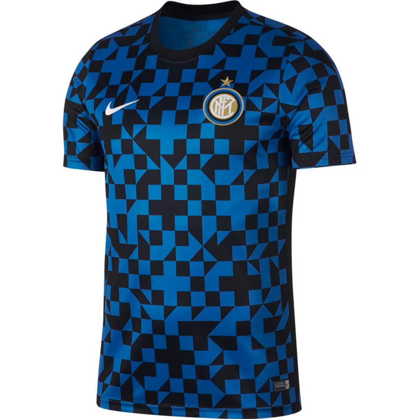 Nike Inter Milan Dry Trainingsshirt Pre Match 2019-2020 Blauw Zwart